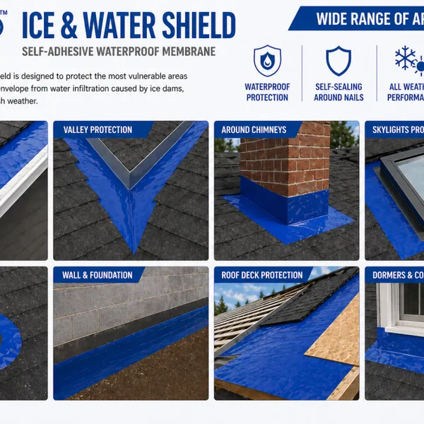 OEM Self Adhered Ice and Water Shield Membrane for Roofing Suppliers photo-2