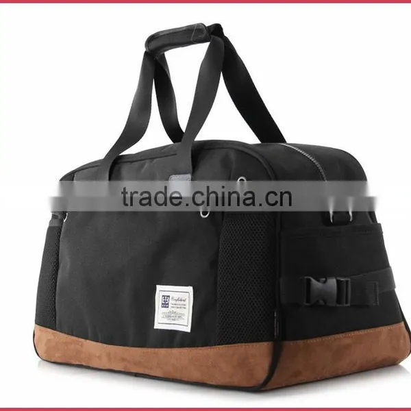 Brand Duffle Bag Travel Duffel Teeange Cotton Fabric With Nubuck Leather photo-5