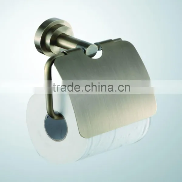 Bronze Stainless Steel Bathroom Teeth Brush Double Wall Mounted Cup Holder 72605B photo-3