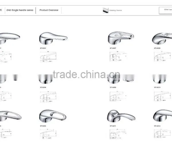 Zinc Kitchen Faucet Handle,basin Mixer Removable Handles,sink Tap Single Handle photo-2