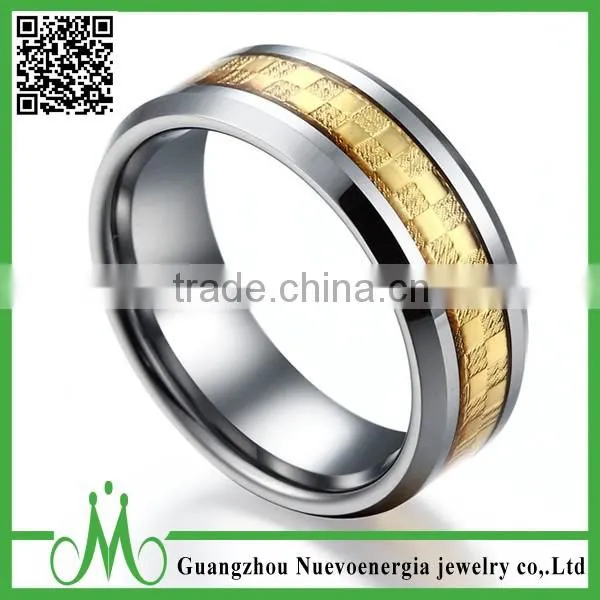 High Quality Men Tungsten Jewelry Factory Price Sale Tungsten Fashion Ring Design photo-3