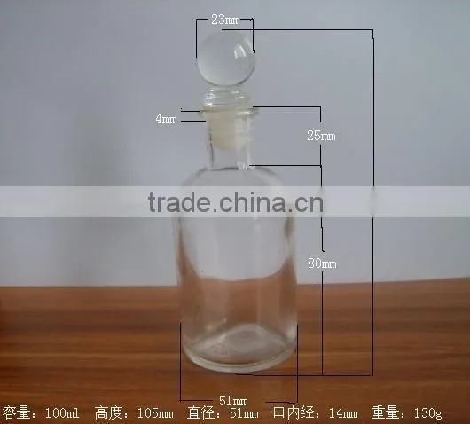 100ml Round Aroma Reed Diffuser Glass Bottle photo-2