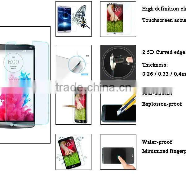 China Manufacture 9H 2.5D Mobile Phone FULL SIZE Tempered Glass for Iphone 6 photo-4