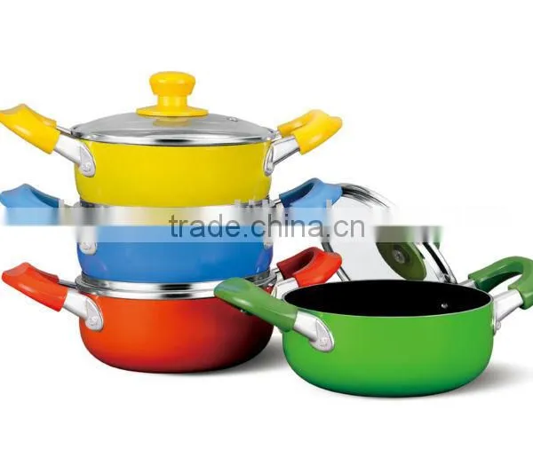 Colorful Aluminum Non-stick / Ceramic Soup & Stock Pots for Sale photo-2