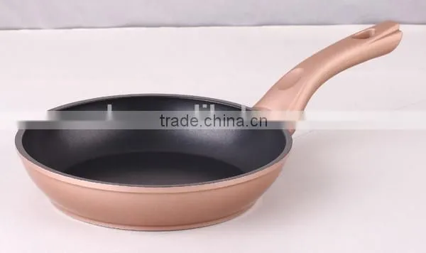 Aluminum Pressed/ Forged Copper Nonstick Coating Outer Painting Fry Pan Pizza Pan Egg Pan Round Crepe Pan photo-5