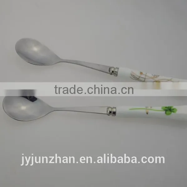 Stainless Steel Cutlery With Ceramic Handle Spoon photo-5