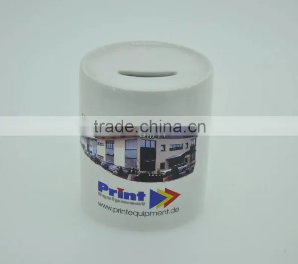 Hot Selling Good Quality Wholesale Price Blank White Sublimation Coated Printing Ceramic Piggy Bank photo-6