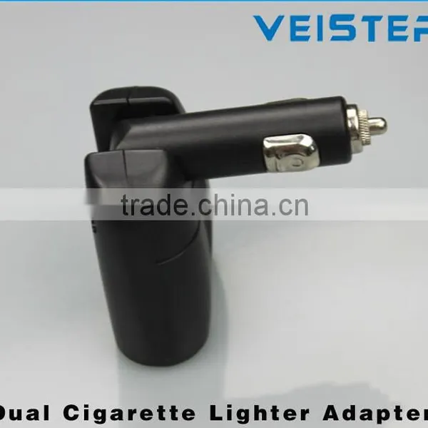 Factory Price Dual USB Car Cigarette Lighter Charger With 2 Socket Car Splitter Adapter Charger for IPhone6 photo-4