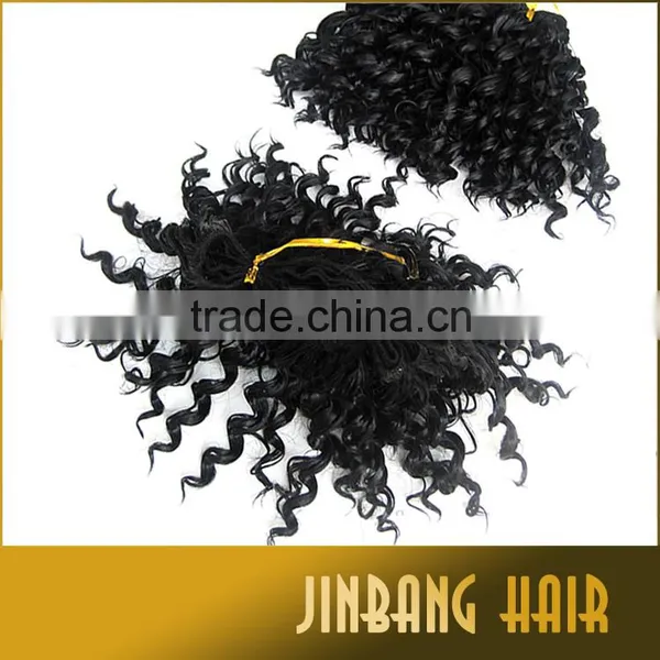 Attractive Private Label Angels Rumba Hair 4inch for Black People Synthetic Afro Kinky Hair Weft photo-6