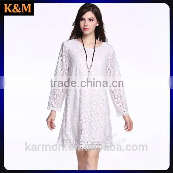 Any Size Delicate Lace Loose Dress Casual Dress Plus Size Dress