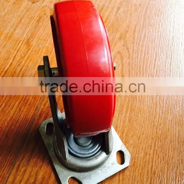 6" 150mm Solid Swivel Rubber Wheels for Trash Bins photo-4