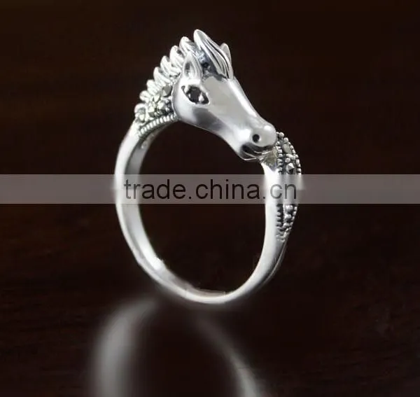 2016 925 Silver Ring Silver Horse Ring Silver Jewelry Wholesale
