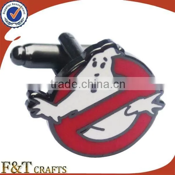 Customized Black Nickel Plating Enamel Paint Cufflinks photo-3
