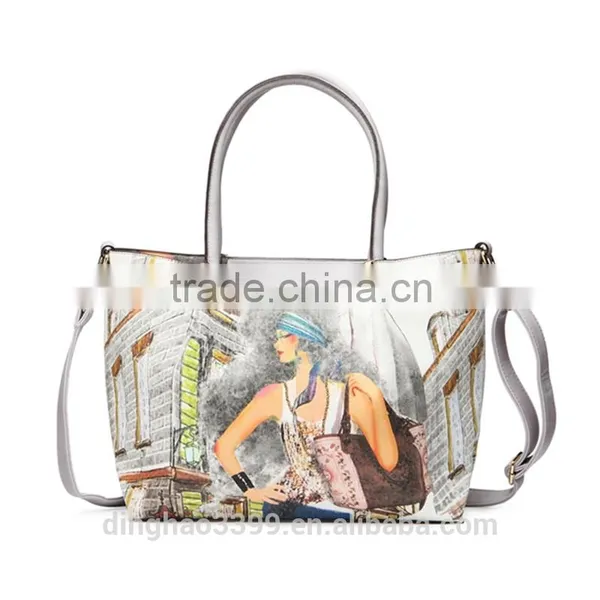 2016 Newest Design Handbag Nice Lady Handbag Fashion PU Handbag With Wallet photo-4