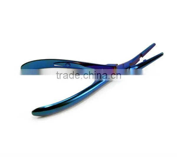 Professional Blue Titanium Color Hair Extension Tools Kit photo-3