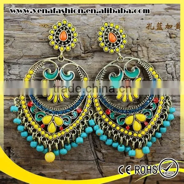Small Moq Boho Hanging Top Design Earring, Latest Earring Design photo-5