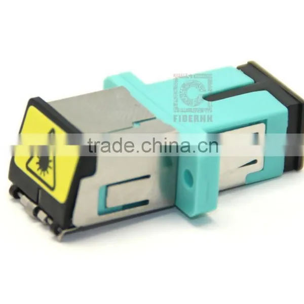 SC OM3 Fiber Optic Adapter With Metal Shutter Made in China