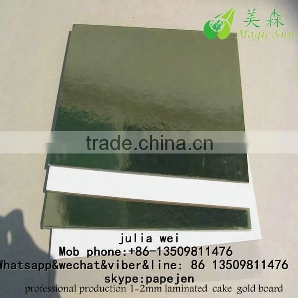 Golden/Silver Cakeboard Thick Cardboard 2.5mm Recycled Paper Cake Board photo-6