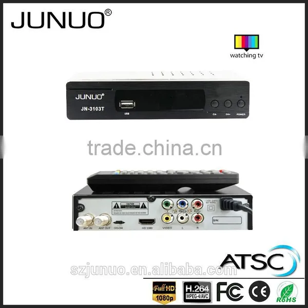 JUNUO China Manufacture OEM Good Quality Free to Air Tuner hd Mpeg4 Mstar ATSC Digital tv Receiver Mexico photo-4