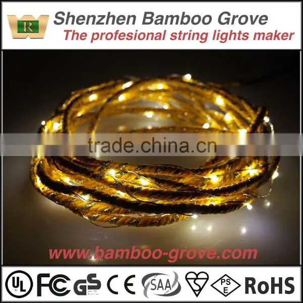 LED Twisted Rope String Lights