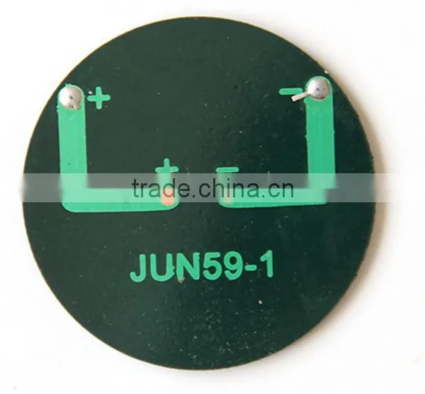 OEM 0.3W 5V Small Size Epoxy Mini Solar Panel Round Epoxy Solar Panel photo-2