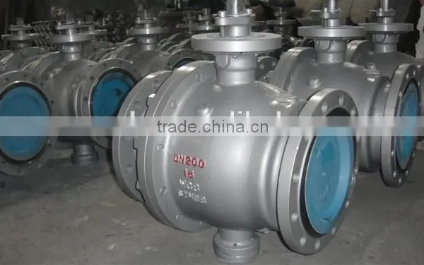 Flanged Trunnion Mounted Stainless Steel Motorized Ball Valve photo-4