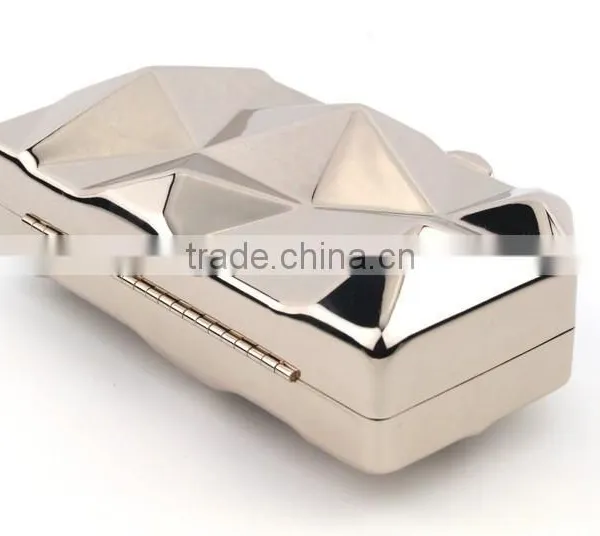 China Wholesale Woman Bag Box Clutch Evening Bag Metal Bag Clutch Evening Bags China Wholesale photo-3