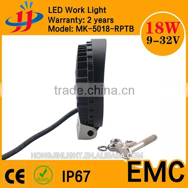 Hot Sale 18W 12v Led Light Machine Truck Waterproof IP67cheap off Road Lights Spot Work Light photo-2