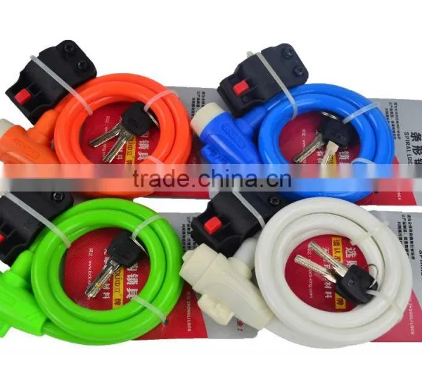 Hot Selling Good Quality Anti-theft Bicycle Cable Lock Spiral Lock photo-5