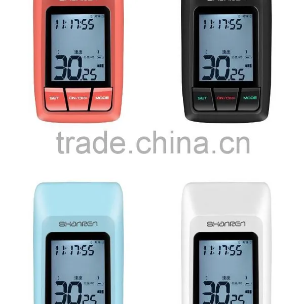 USB Rechargeable Rainproof LCD Backlight Bike Odometer Bicycle Light photo-3