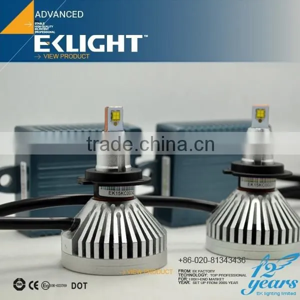 EKLIGHT Unique Design 6-30V DRL Function Pure Copper Tower H15 Auto Led Headlight photo-2