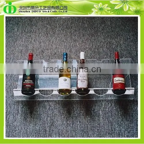DDW-S006 ISO9001 Chinese Factory Produce Crystal Clear Wine Stand Shelf photo-3