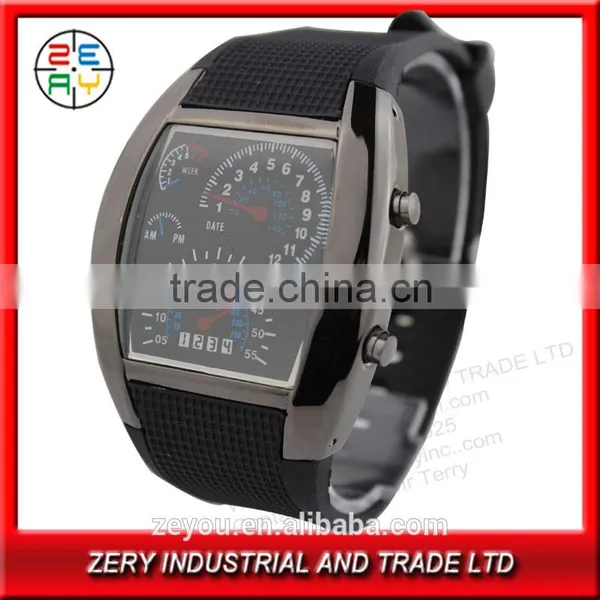 R36 Eco-friendly Silicone Led Digital Watch With Digital Movement. photo-2