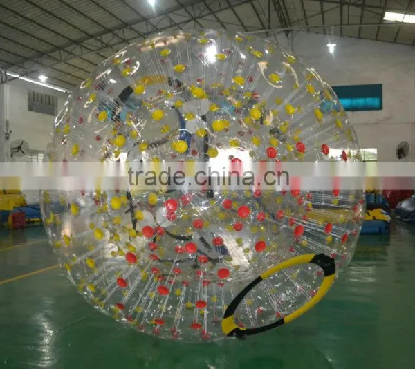 2015 PVC or TPU Factory Price Cheap Football Inflatable Body Zorb Ball photo-3