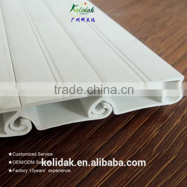 Plastic Extrusion White PVC Profile for Rolling Door photo-2