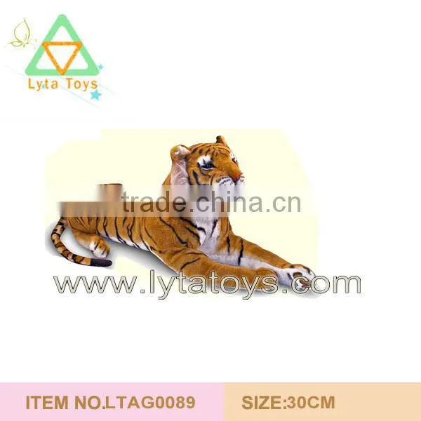 Animals Toy With Stuffed Toy Tiger