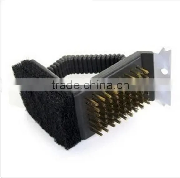 Top Sale Barbecue Grill Cleaner, Brush Cleaners, Steel Wire Sponge Trowel Set Kitchen Tools photo-2