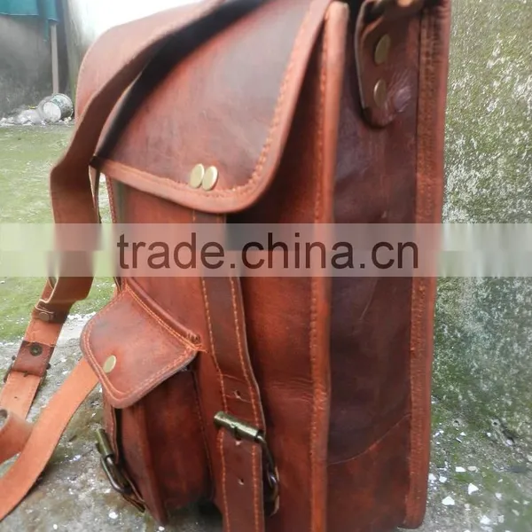 Genuine Leather Moroccan Indian Leather Messenger Bag photo-2