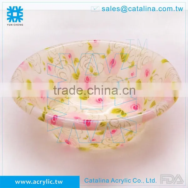 Handmade Acrylic Plastic Bathroom Basin photo-4