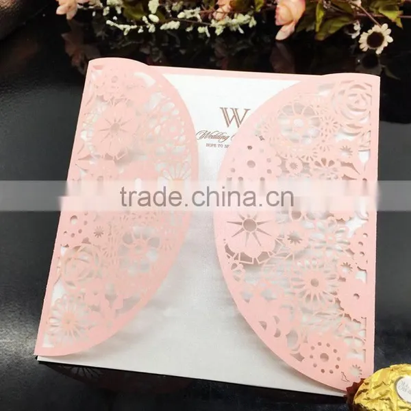 Unique Inexpensive Laseer Cut Wedding Invitation Cards photo-3