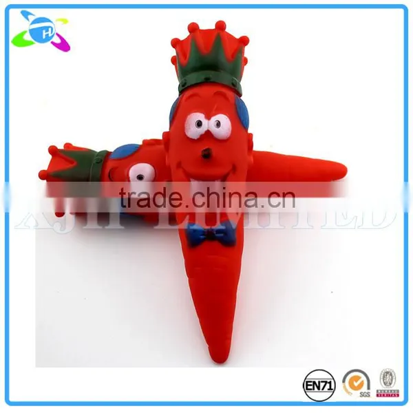 Vinyl Carrot Squeaky Pet Dog Toy