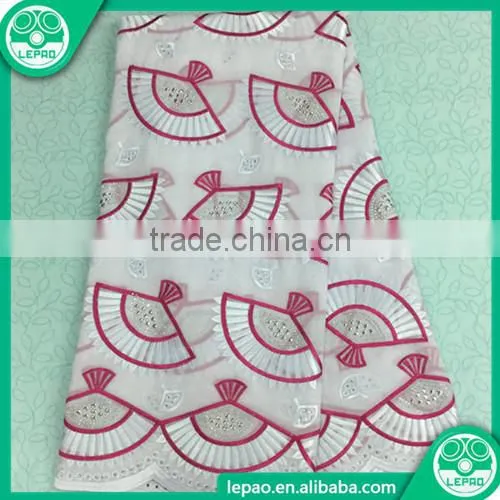 2016 African Block Printed Wax Rhinestones Wax Fabric for Garment in Guangzhou photo-3