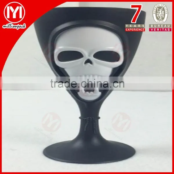 Halloween Party Skull Shape Plastic Drinking Cup/Goblet