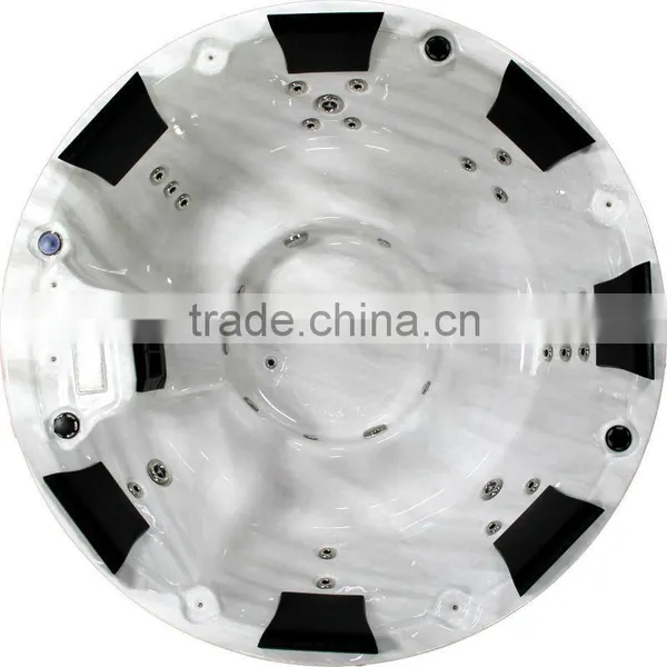 Cheap 7 Persons Round Outdoor Spa Bathtub Jacuzzi Function