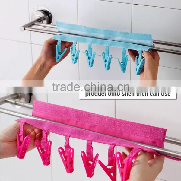 Travel Folding Hanger Skirt Hangers T-shirt Hangers Trousers Hangers Standard Hangers Suit Hangers Bathroom Pylons Clothes Clip photo-3