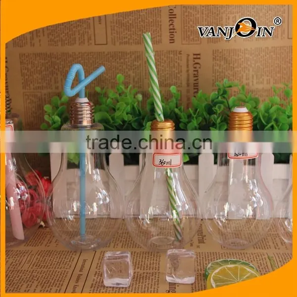 New Style Transparent PET 700ml Bulb Bottles LED Light Available photo-5