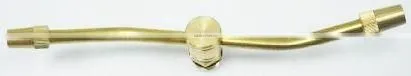 Rotary Brass 2-Arm Sprinkler With Plastic H-Shape Base For Garden Watering photo-4