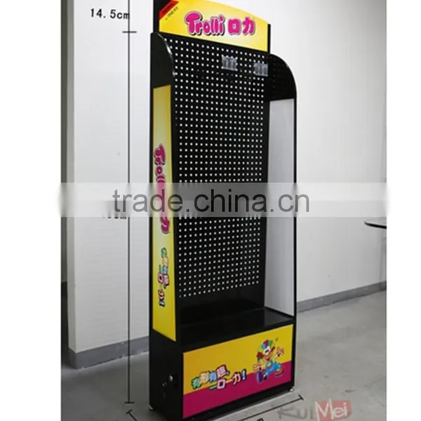 Free-Standing Supermarket Metal Display Rack Metal Peg Board photo-5