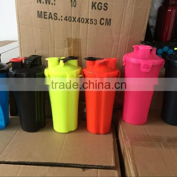 2 in 1 New Arrival 700ml 24 Ounce Dual Thread BPA Free Water Bottle Whey/protein/amino/weight Gainer/nutrition Shaker photo-2