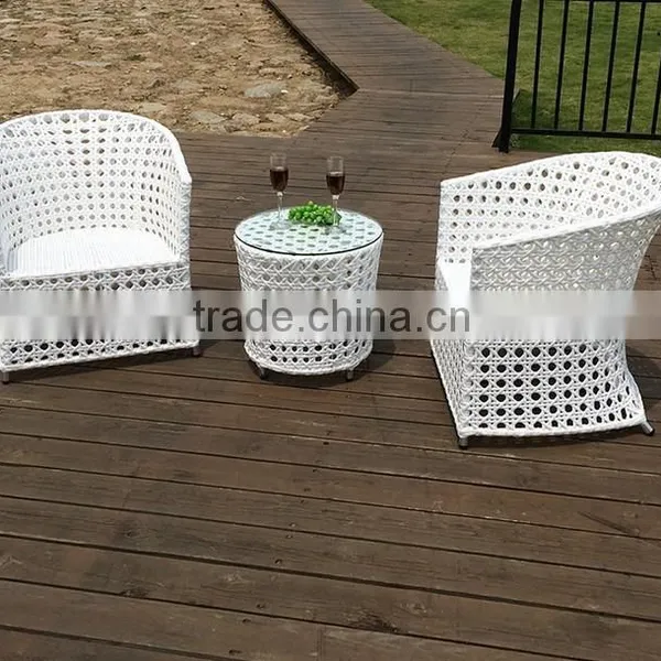 White Outdoor Rattan Chair, Garden White Chair photo-2